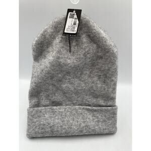 Garage Woman’s Winter Tuque Wide Foldover Beanie Gray NEW With Tags